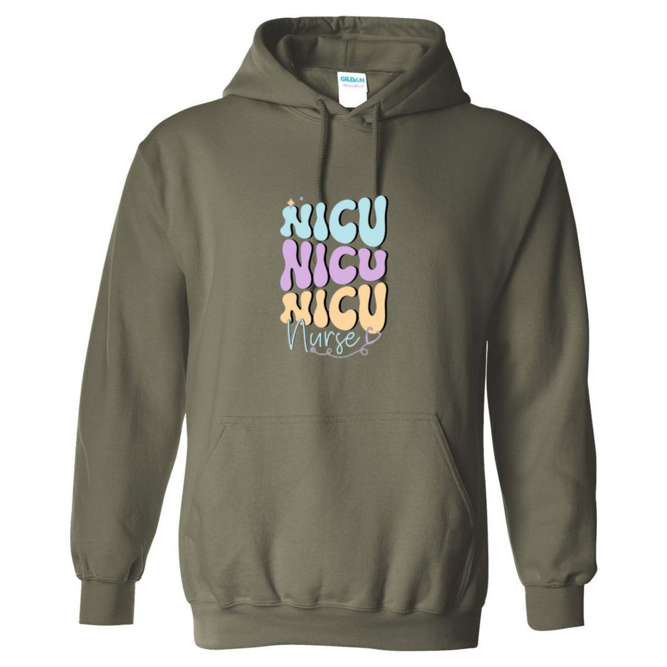 NICU NICU NICU Hooded Sweatshirt