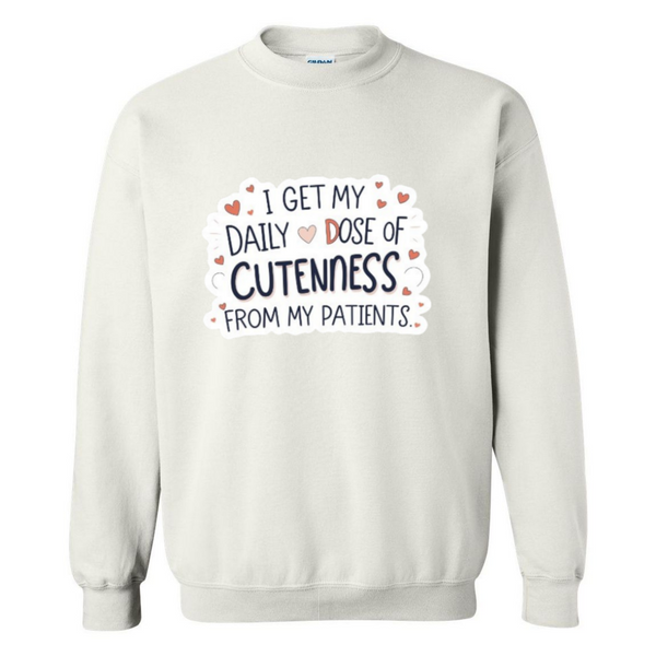 Daily Dose of Cuteness Crewneck Sweatshirt