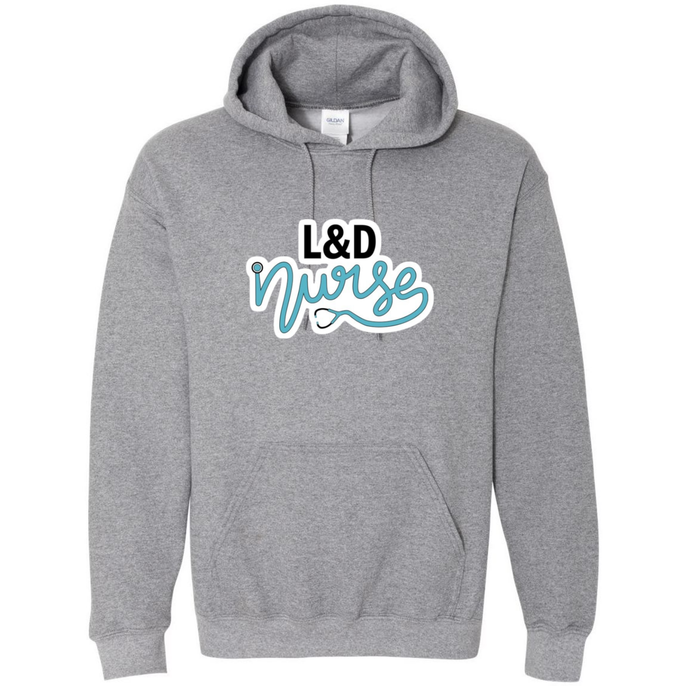 Labor & Delivery Stethos Design Hooded Sweatshirt
