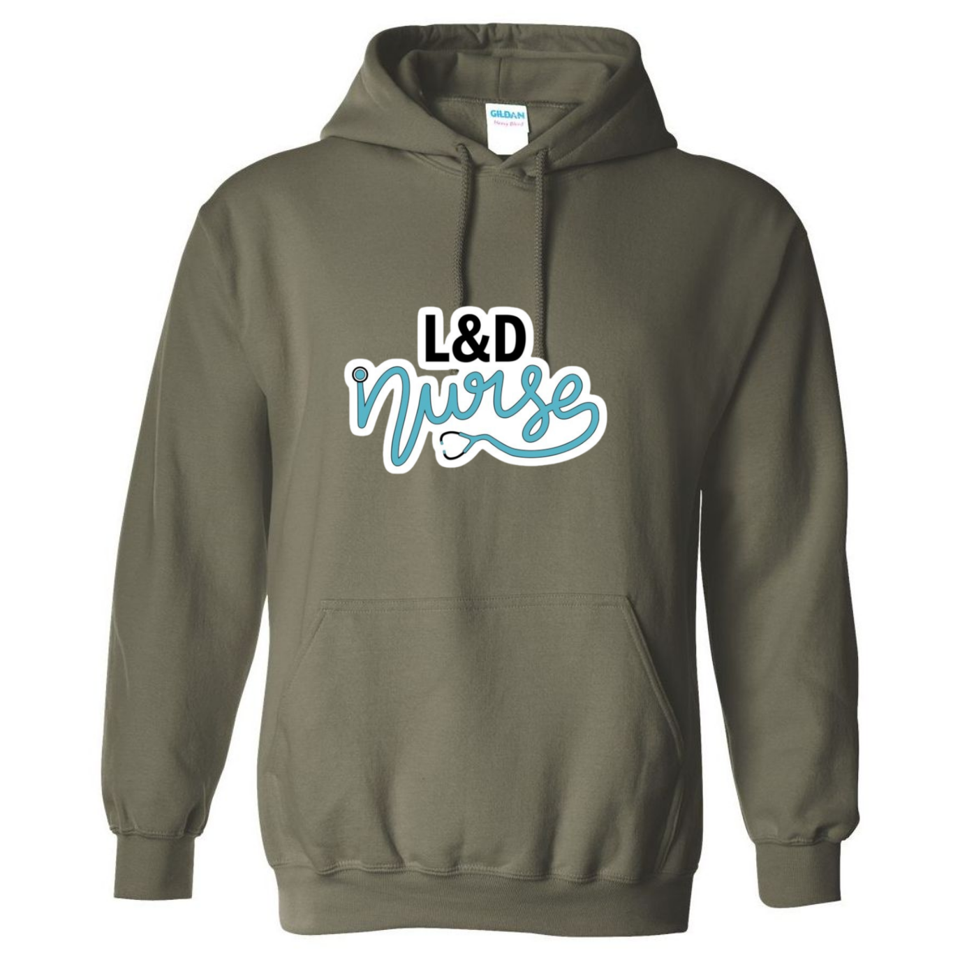 Labor & Delivery Stethos Design Hooded Sweatshirt