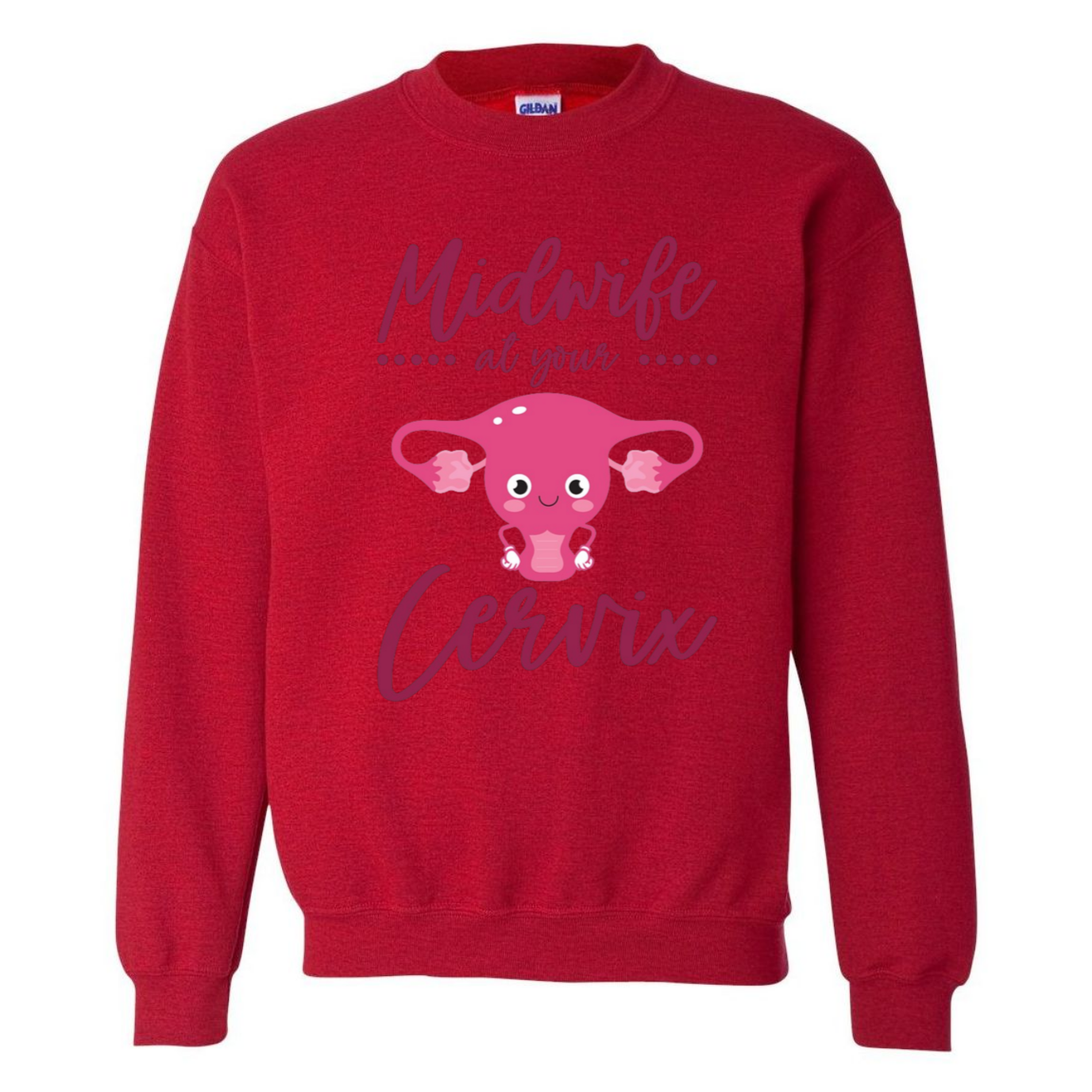 Midwife at your Cervix Crewneck Sweatshirt