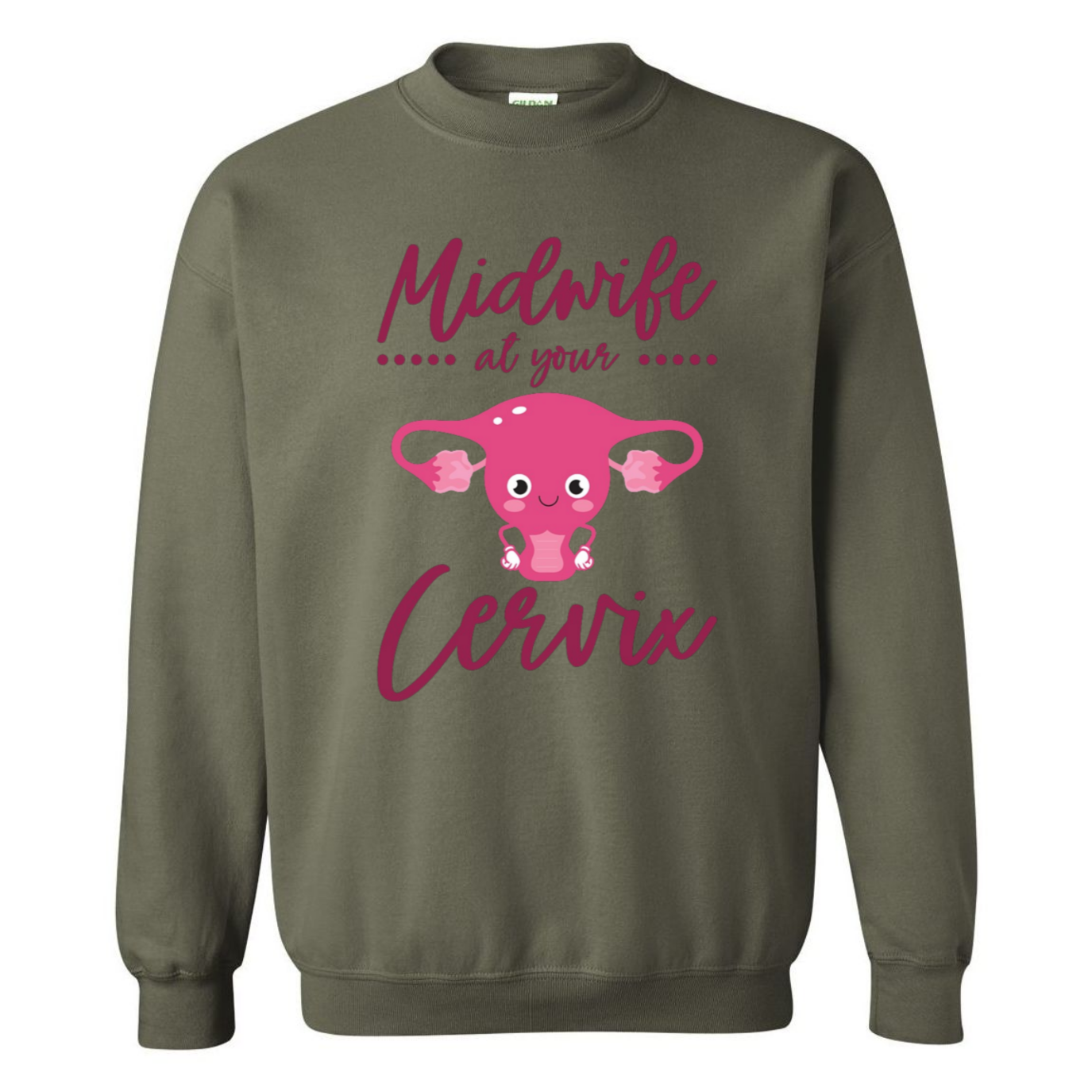 Midwife at your Cervix Crewneck Sweatshirt
