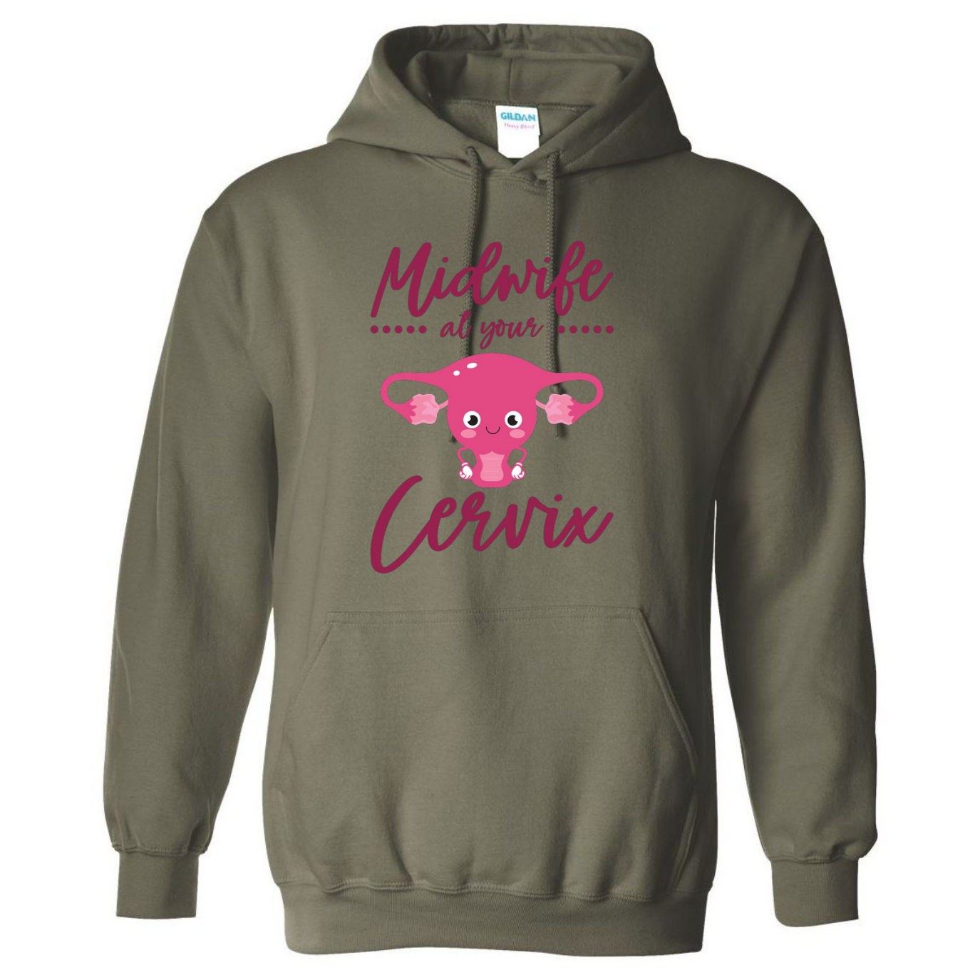 Midwife at your Cervix Hooded Sweatshirt
