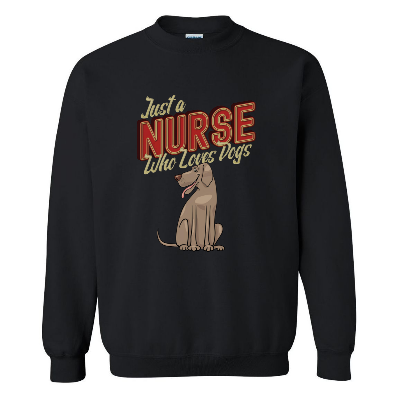 Nurses Love Dogs Crewneck Sweatshirt