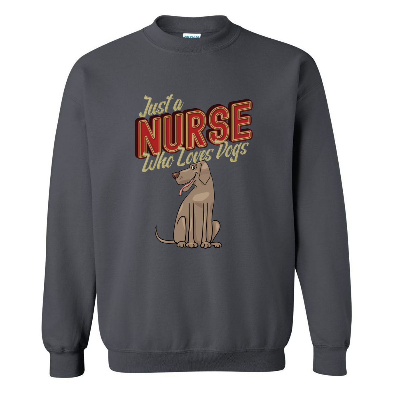 Nurses Love Dogs Crewneck Sweatshirt
