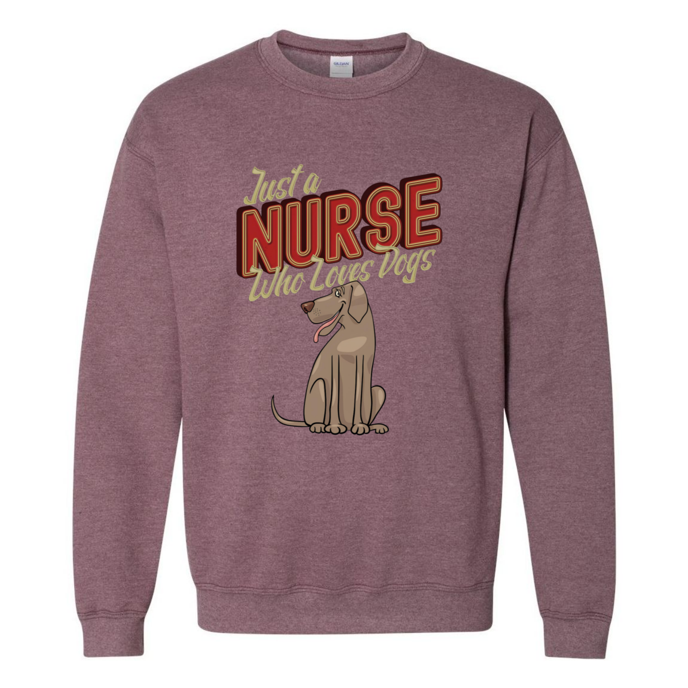 Nurses Love Dogs Crewneck Sweatshirt