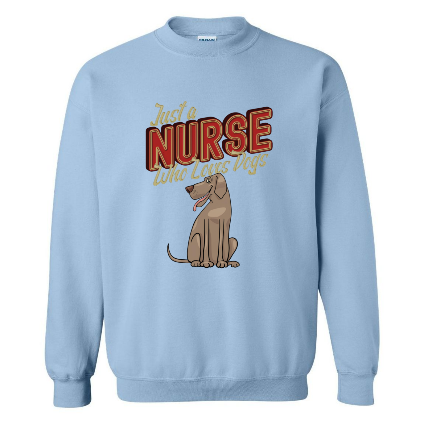 Nurses Love Dogs Crewneck Sweatshirt