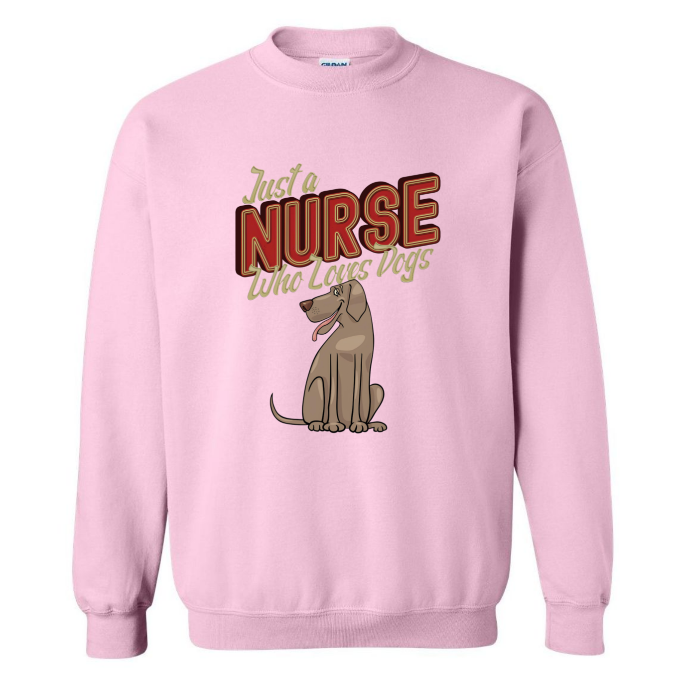 Nurses Love Dogs Crewneck Sweatshirt