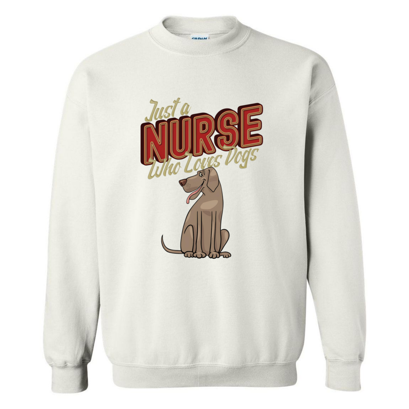 Nurses Love Dogs Crewneck Sweatshirt