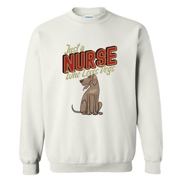Nurses Love Dogs Crewneck Sweatshirt