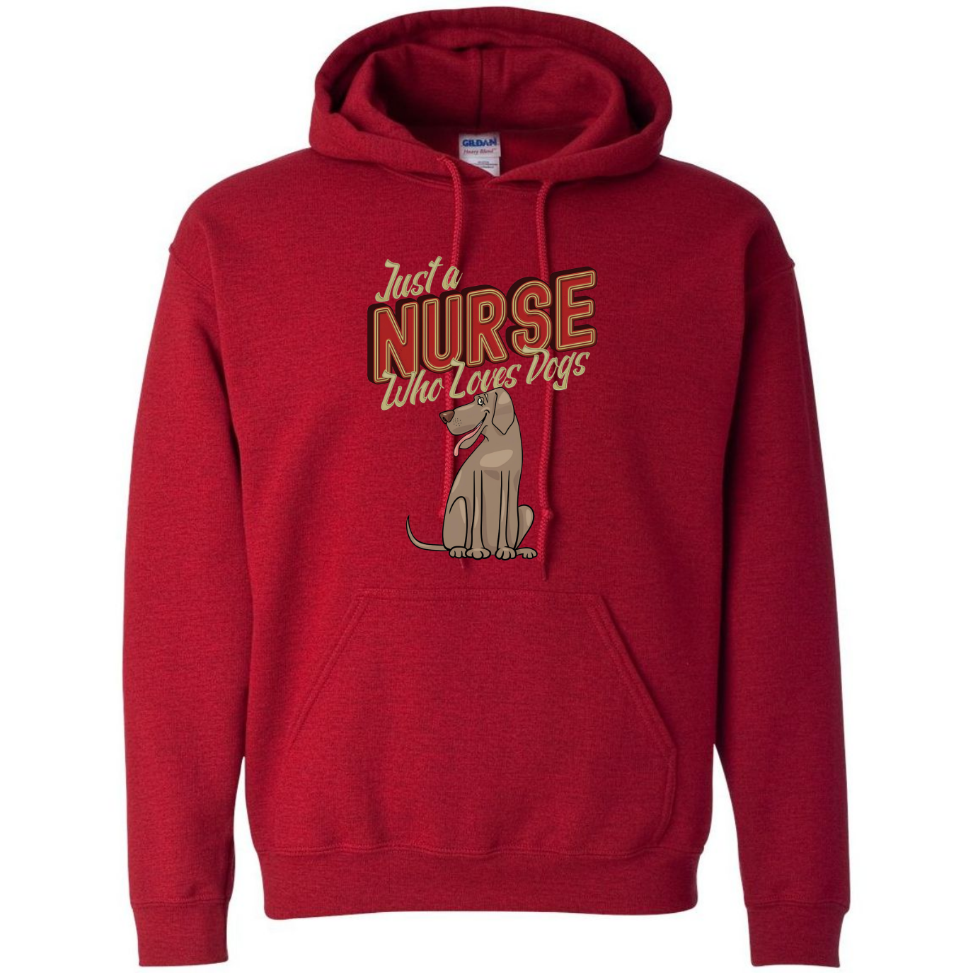 Nurses Love Dogs Hooded Sweatshirt