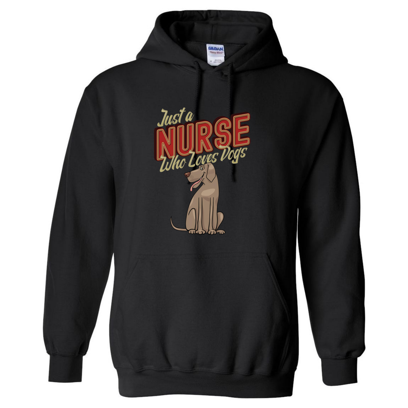 Nurses Love Dogs Hooded Sweatshirt