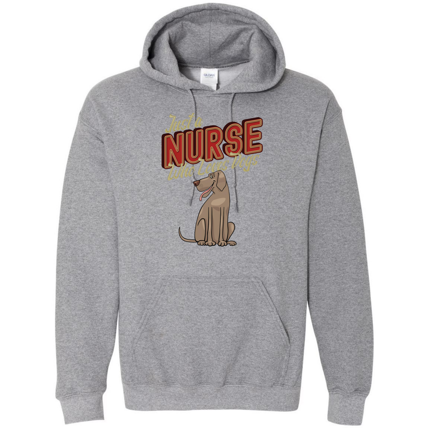 Nurses Love Dogs Hooded Sweatshirt