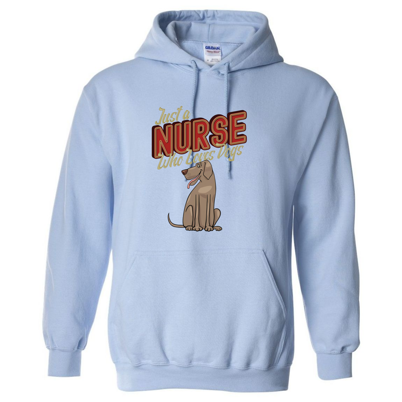 Nurses Love Dogs Hooded Sweatshirt