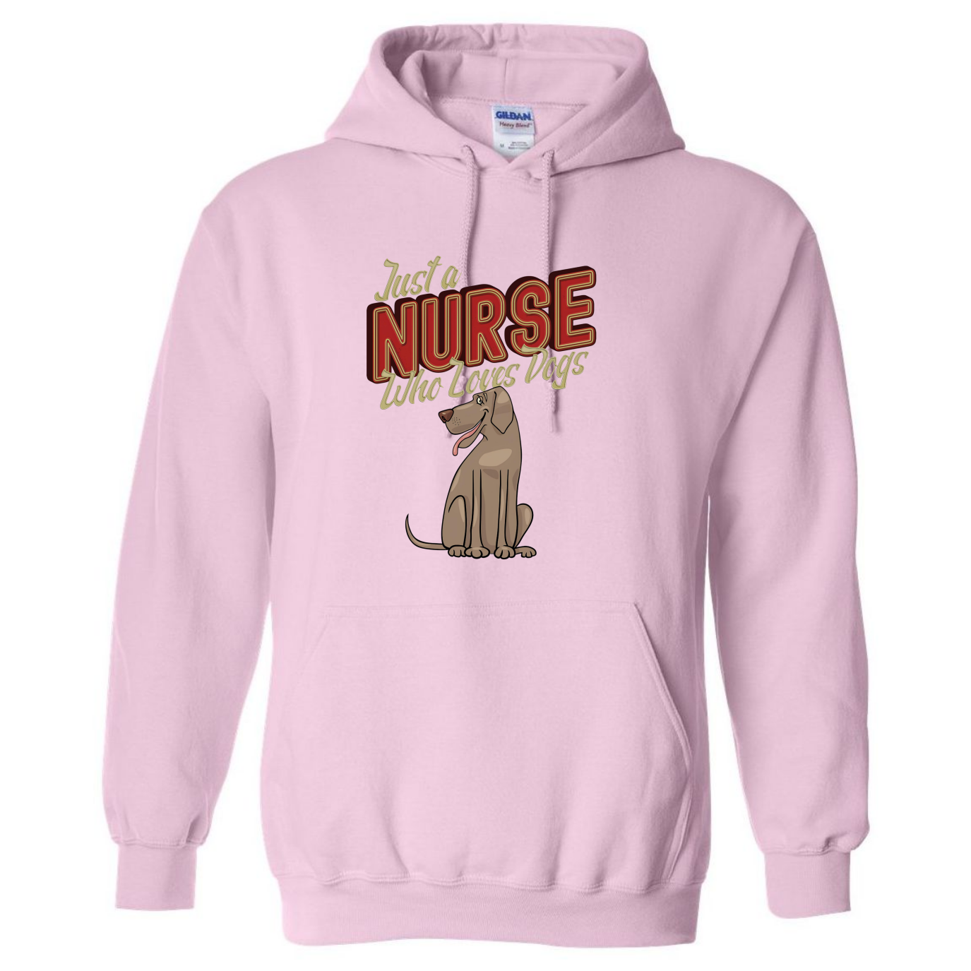 Nurses Love Dogs Hooded Sweatshirt