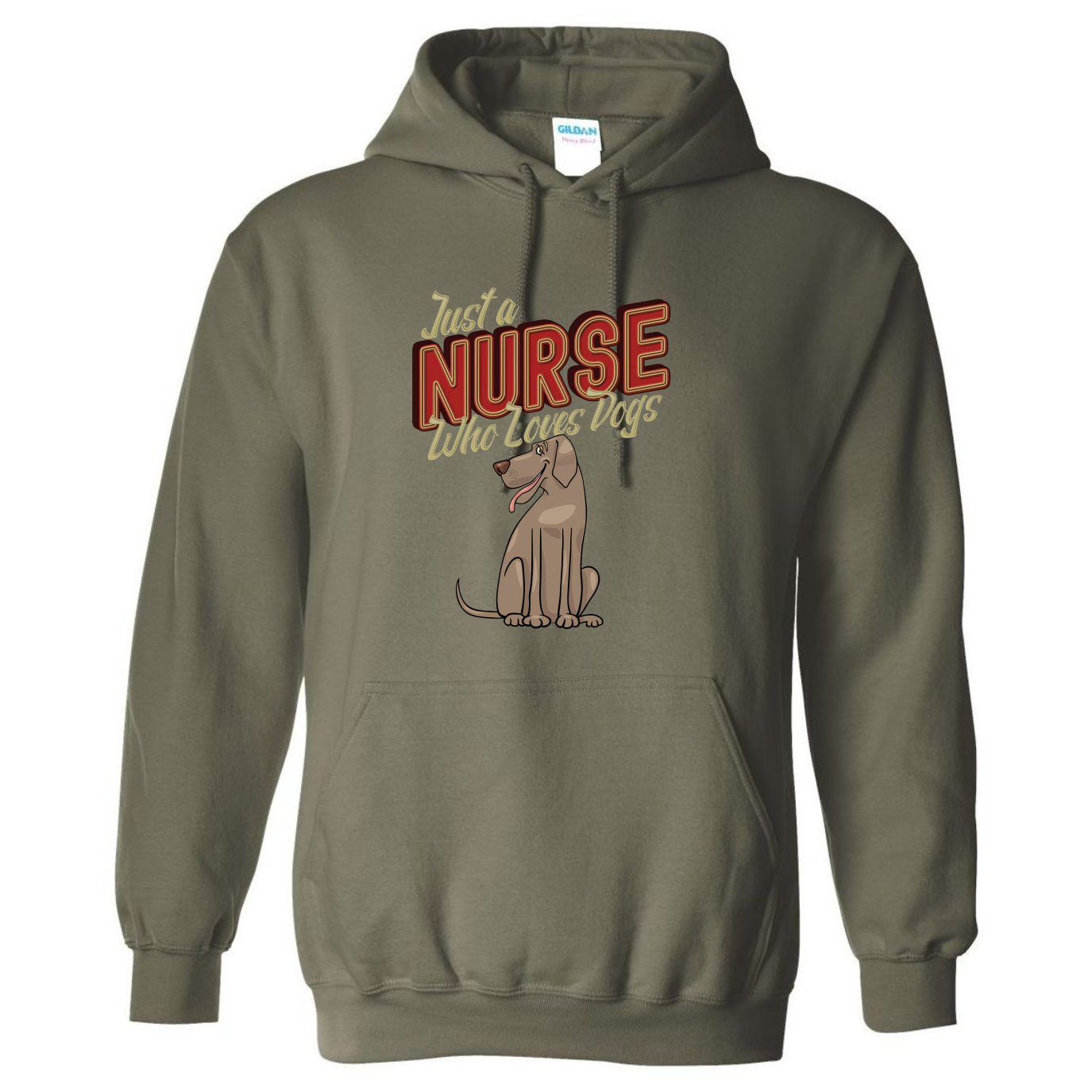 Nurses Love Dogs Hooded Sweatshirt