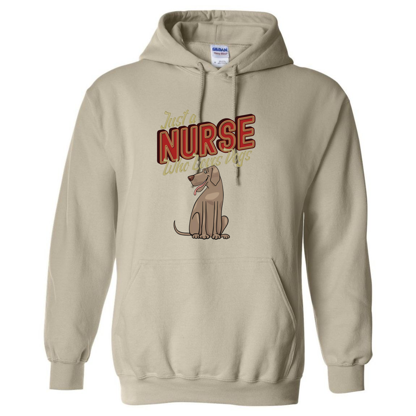 Nurses Love Dogs Hooded Sweatshirt
