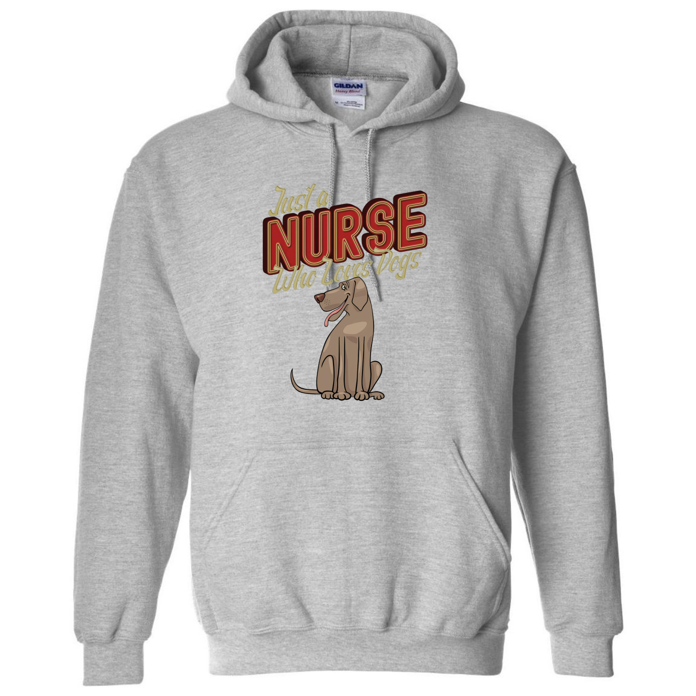Nurses Love Dogs Hooded Sweatshirt