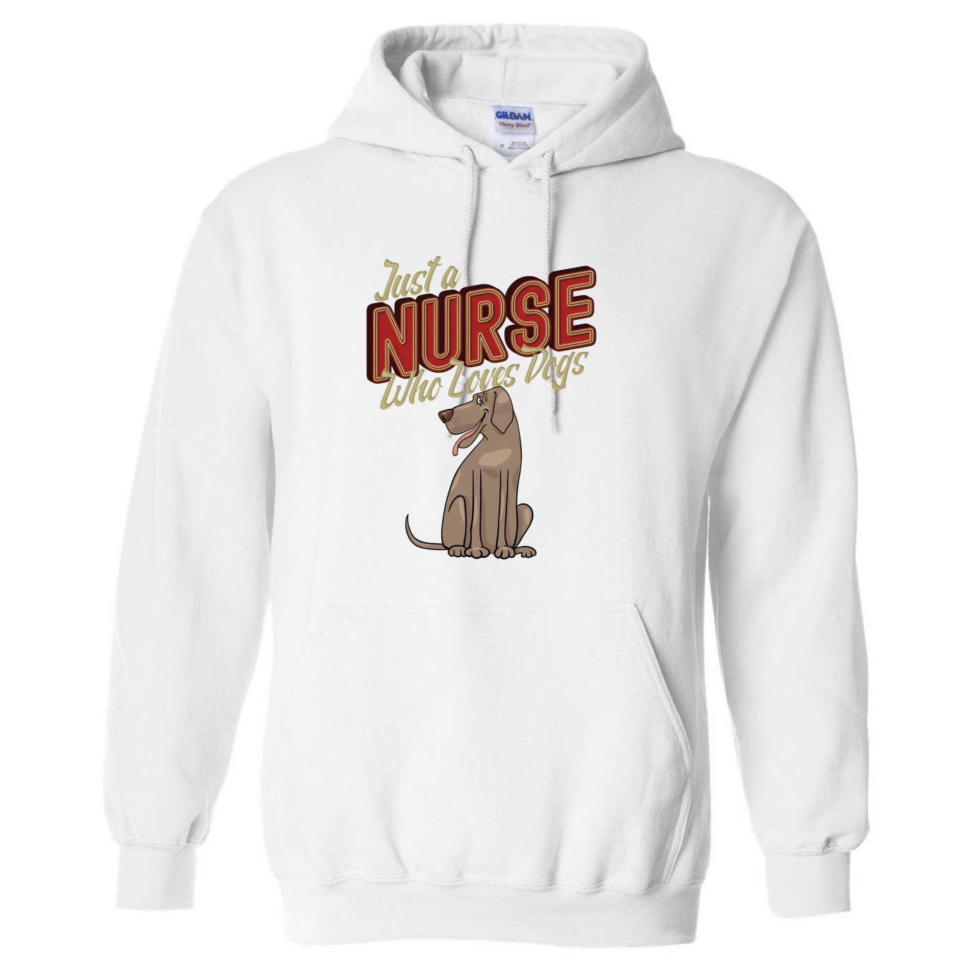 Nurses Love Dogs Hooded Sweatshirt