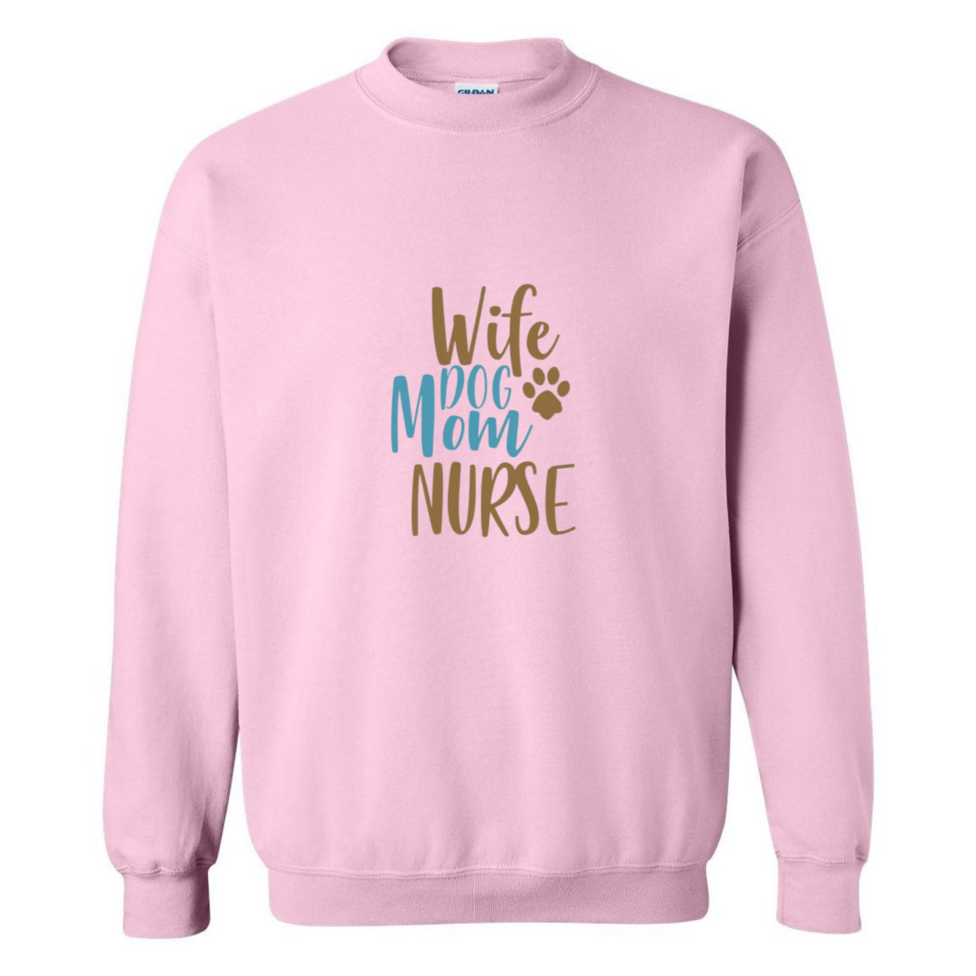 Wife, Mom, Nurse Crewneck Sweatshirt