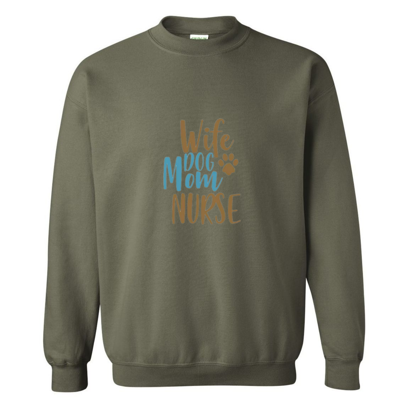 Wife, Mom, Nurse Crewneck Sweatshirt