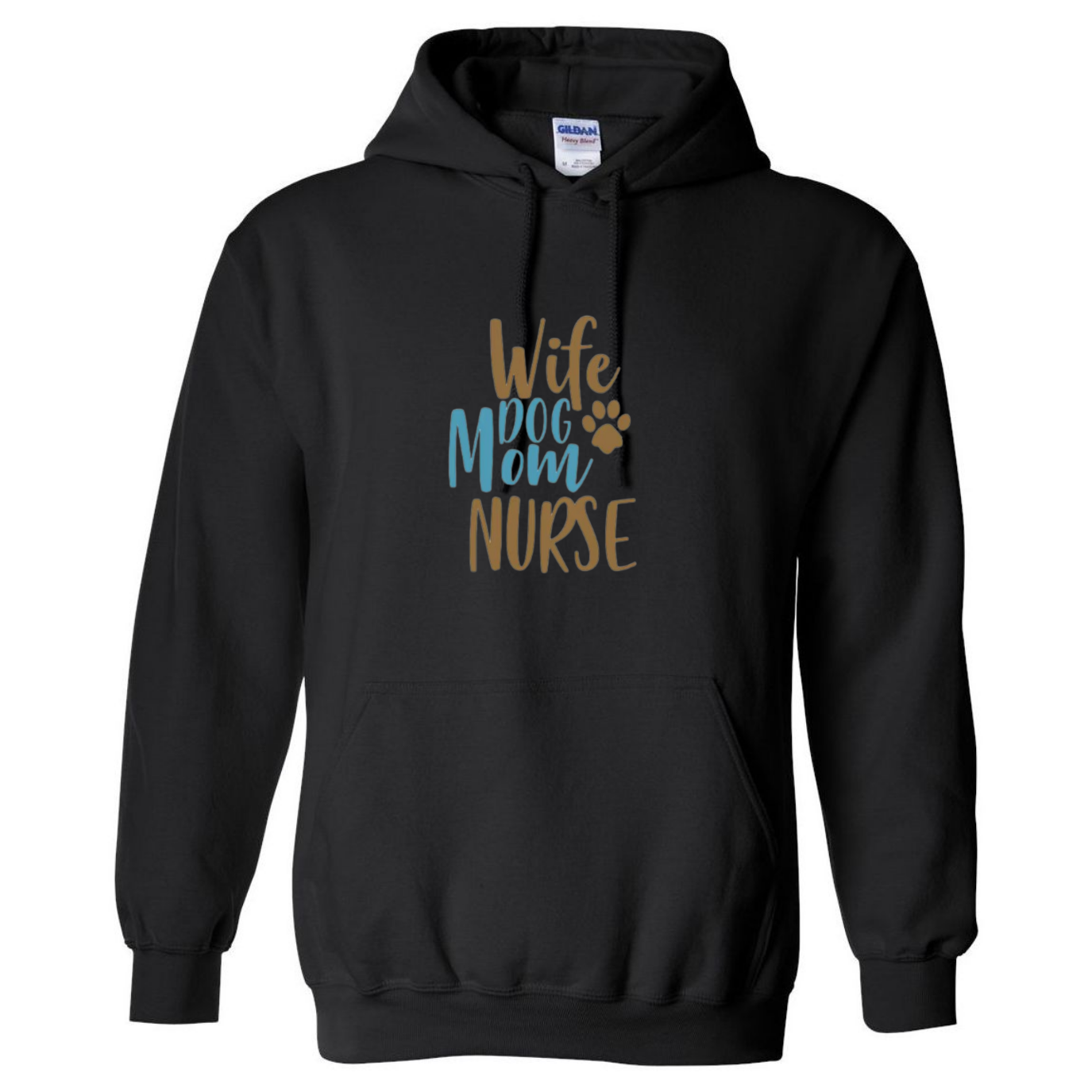 Wife, Mom, Nurse Hooded Sweatshirt