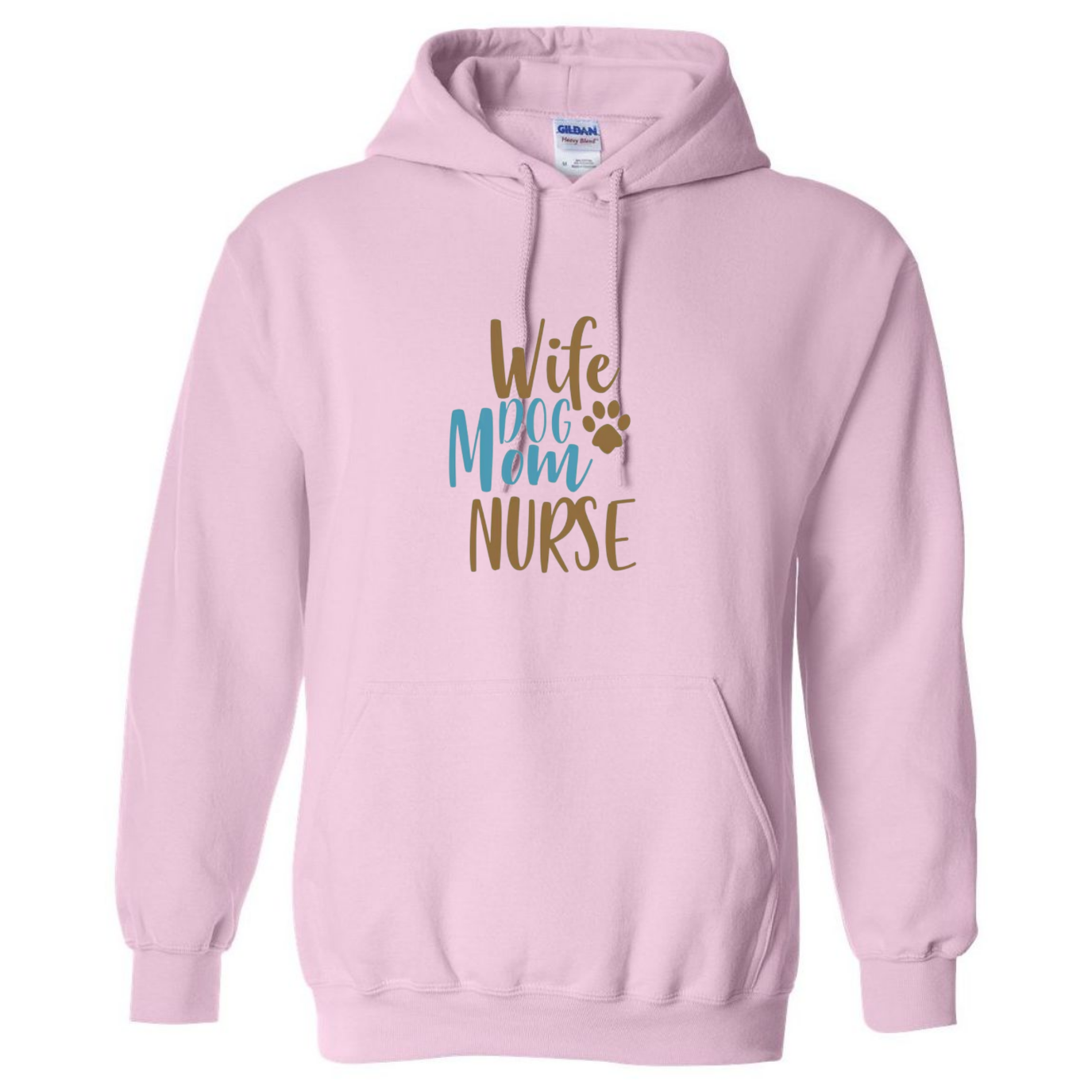 Wife, Mom, Nurse Hooded Sweatshirt