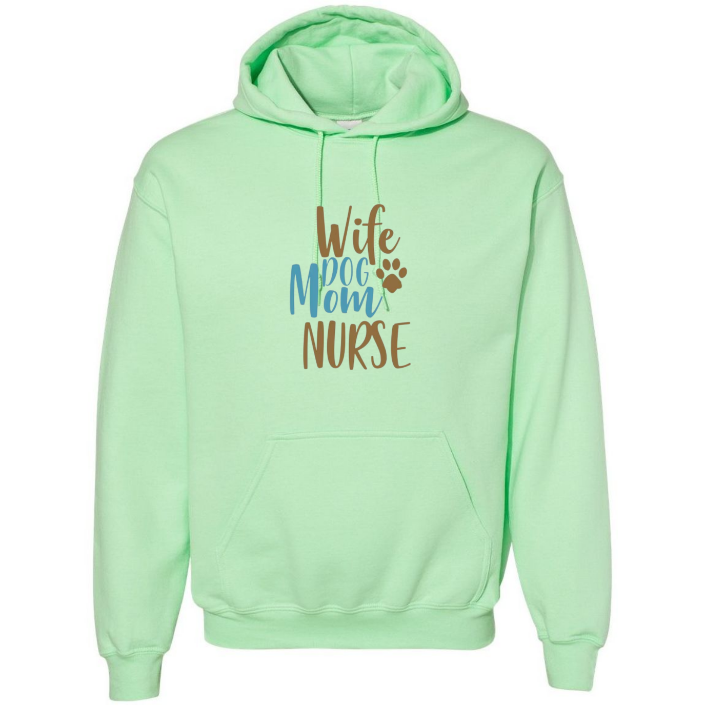 Wife, Mom, Nurse Hooded Sweatshirt