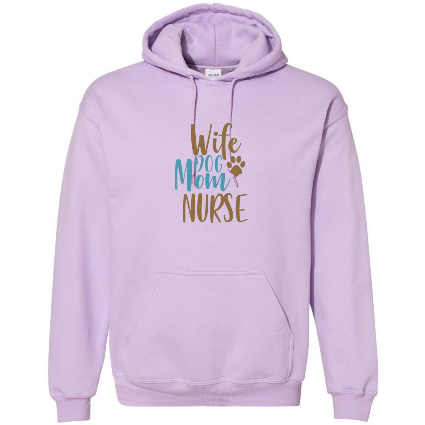 Wife, Mom, Nurse Hooded Sweatshirt