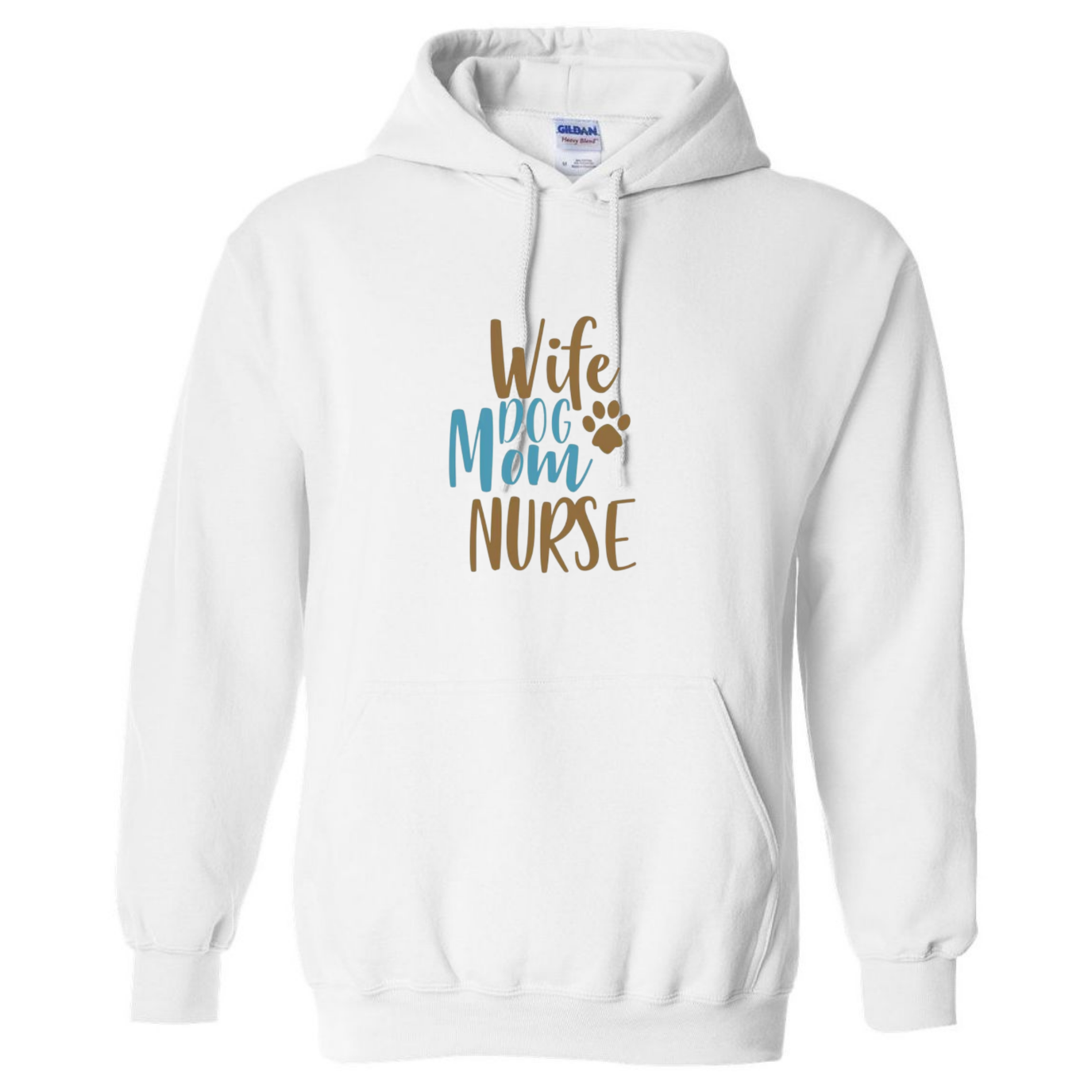 Wife, Mom, Nurse Hooded Sweatshirt