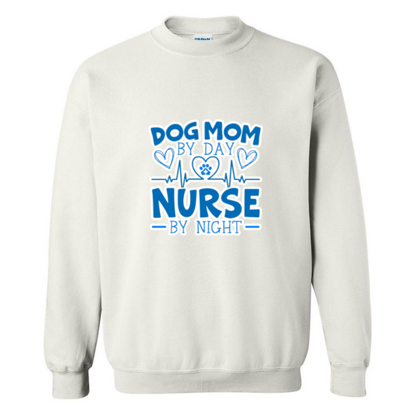 Dog Mom by Day Crewneck Sweatshirt