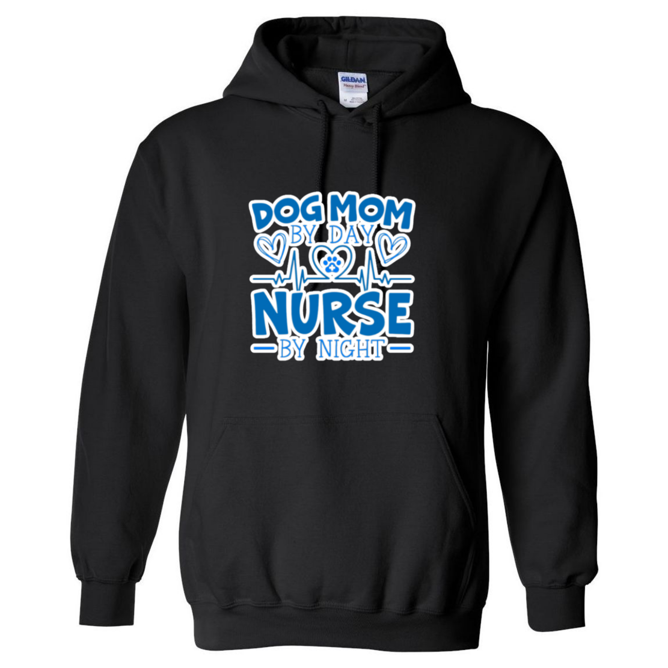 Dog Mom by Day Hooded Sweatshirt