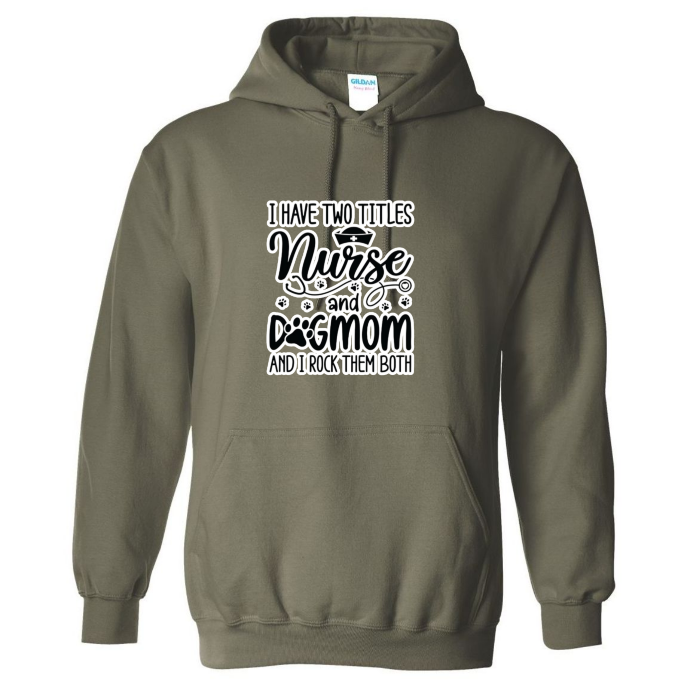 Nurse & Dog Mom Hooded Sweatshirt