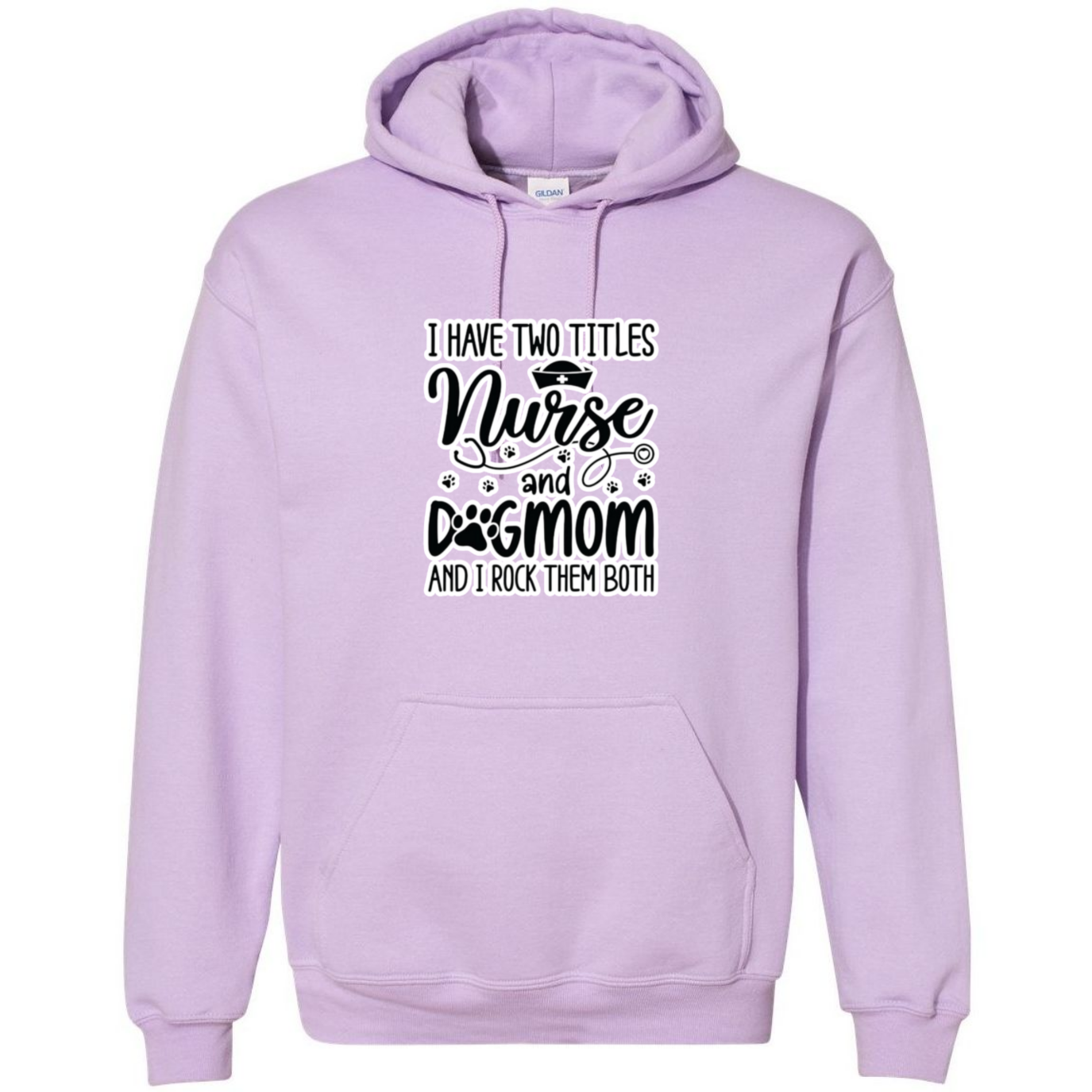 Nurse & Dog Mom Hooded Sweatshirt