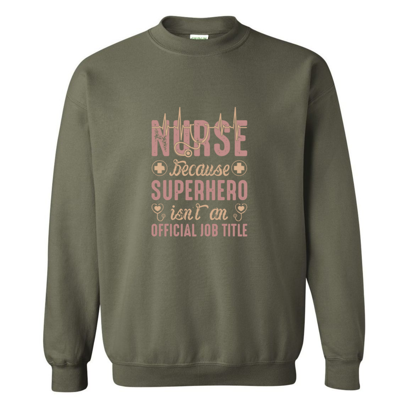 Nurse Official Job Title Crewneck Sweatshirt