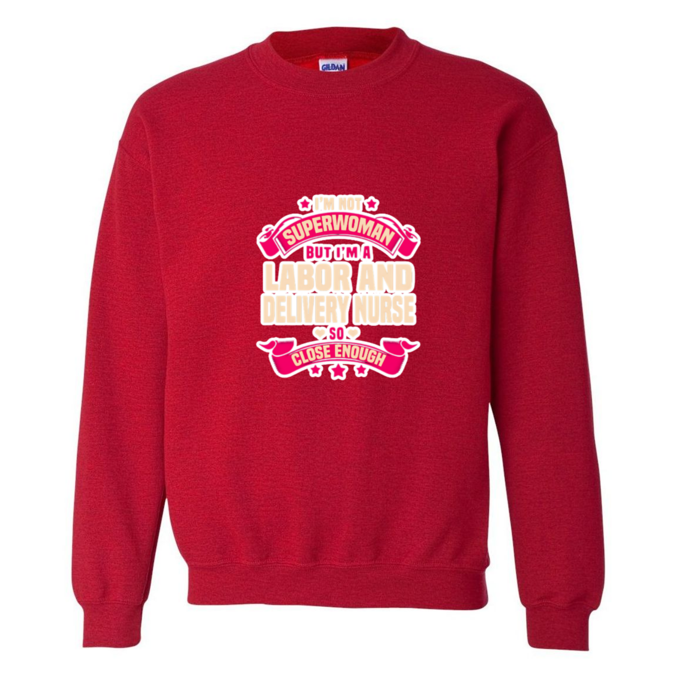 Not Superwoman, L&D Crewneck Sweatshirt