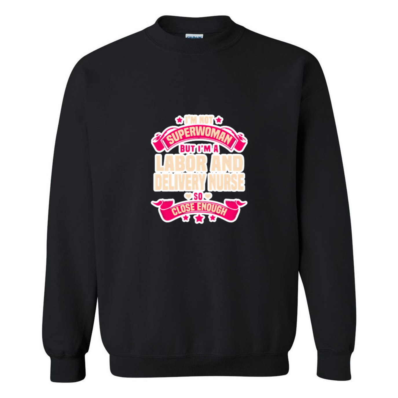 Not Superwoman, L&D Crewneck Sweatshirt