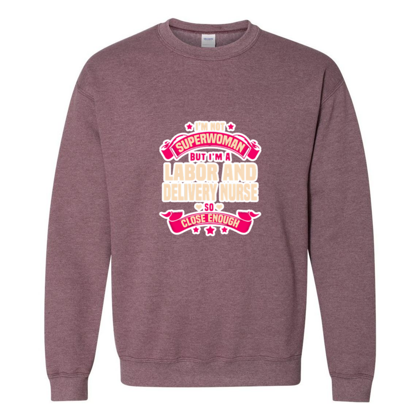 Not Superwoman, L&D Crewneck Sweatshirt