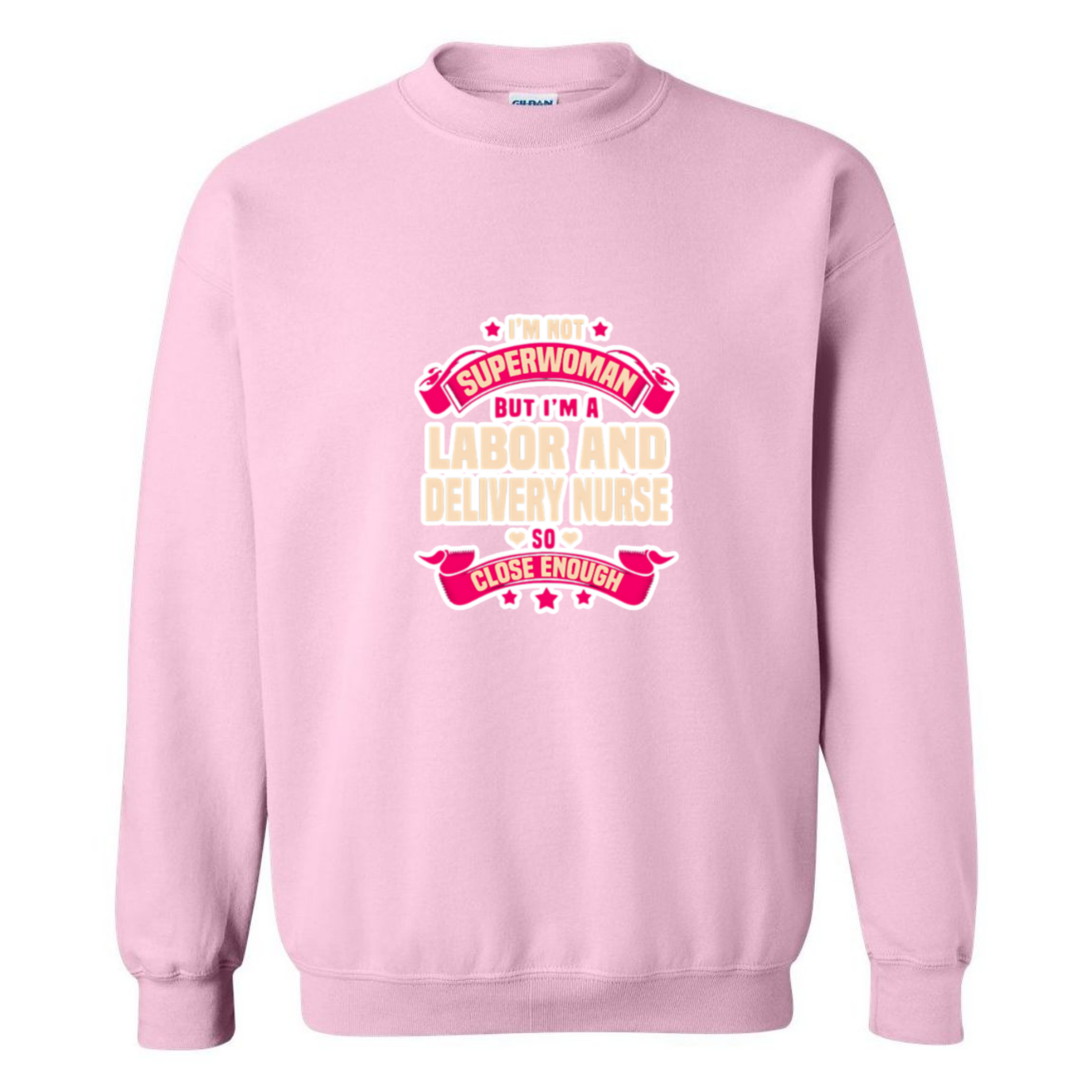 Not Superwoman, L&D Crewneck Sweatshirt