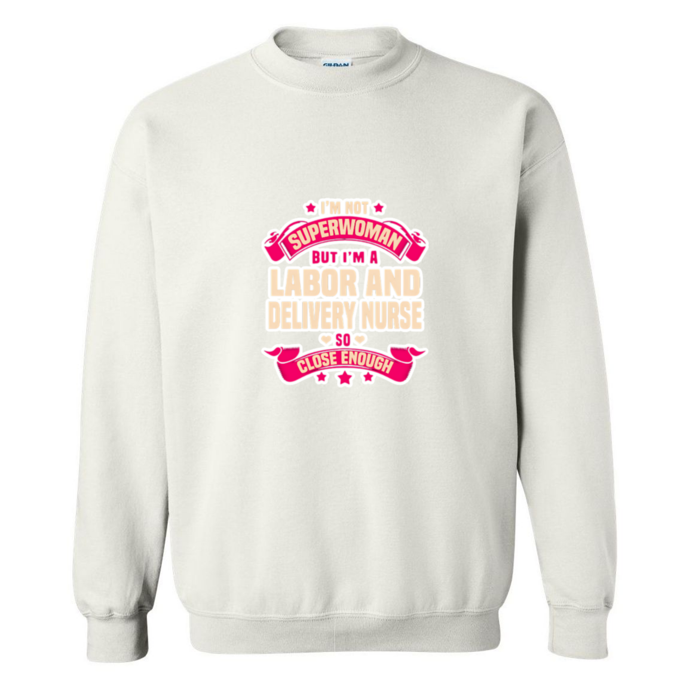Not Superwoman, L&D Crewneck Sweatshirt