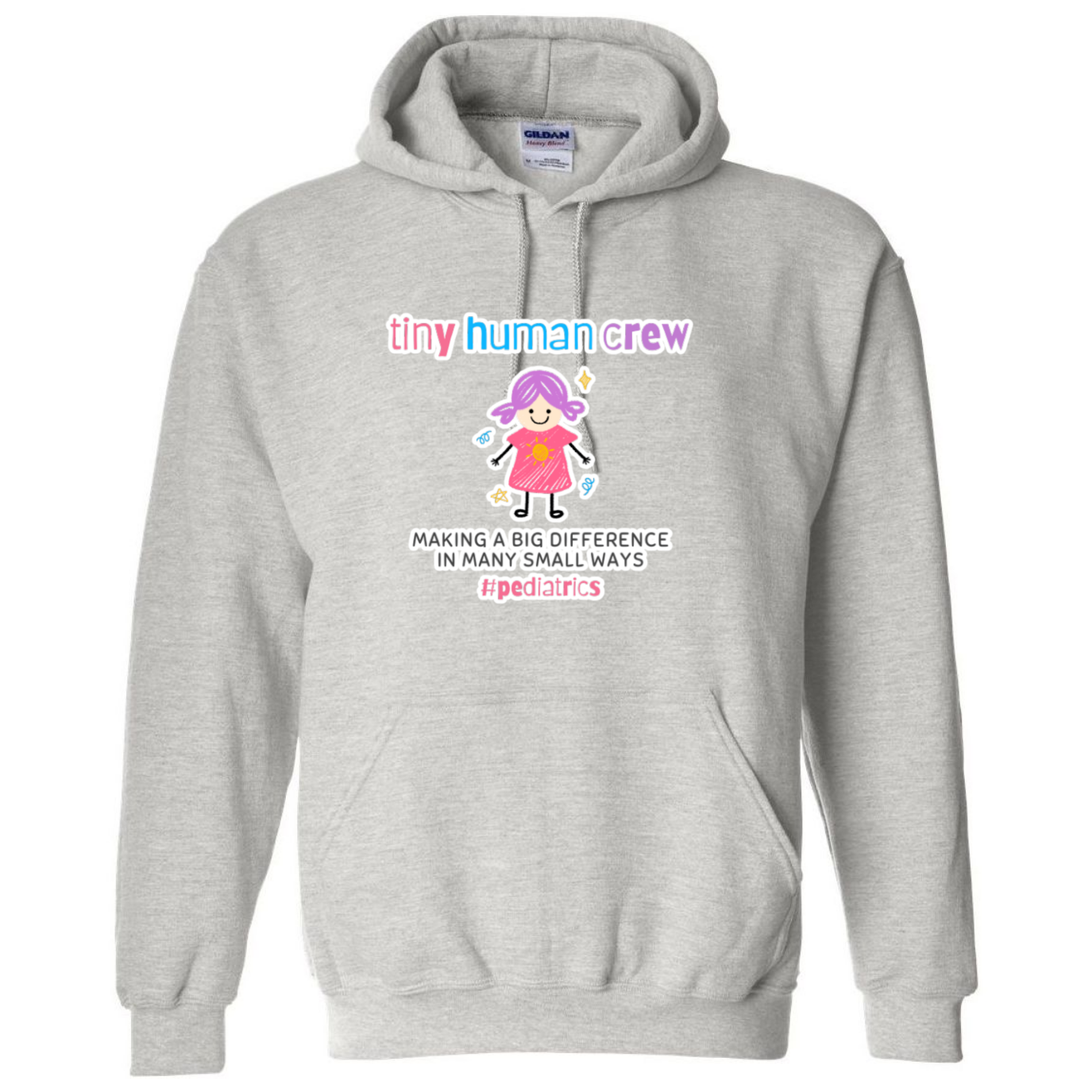 Tiny Human Crew Hooded Sweatshirt
