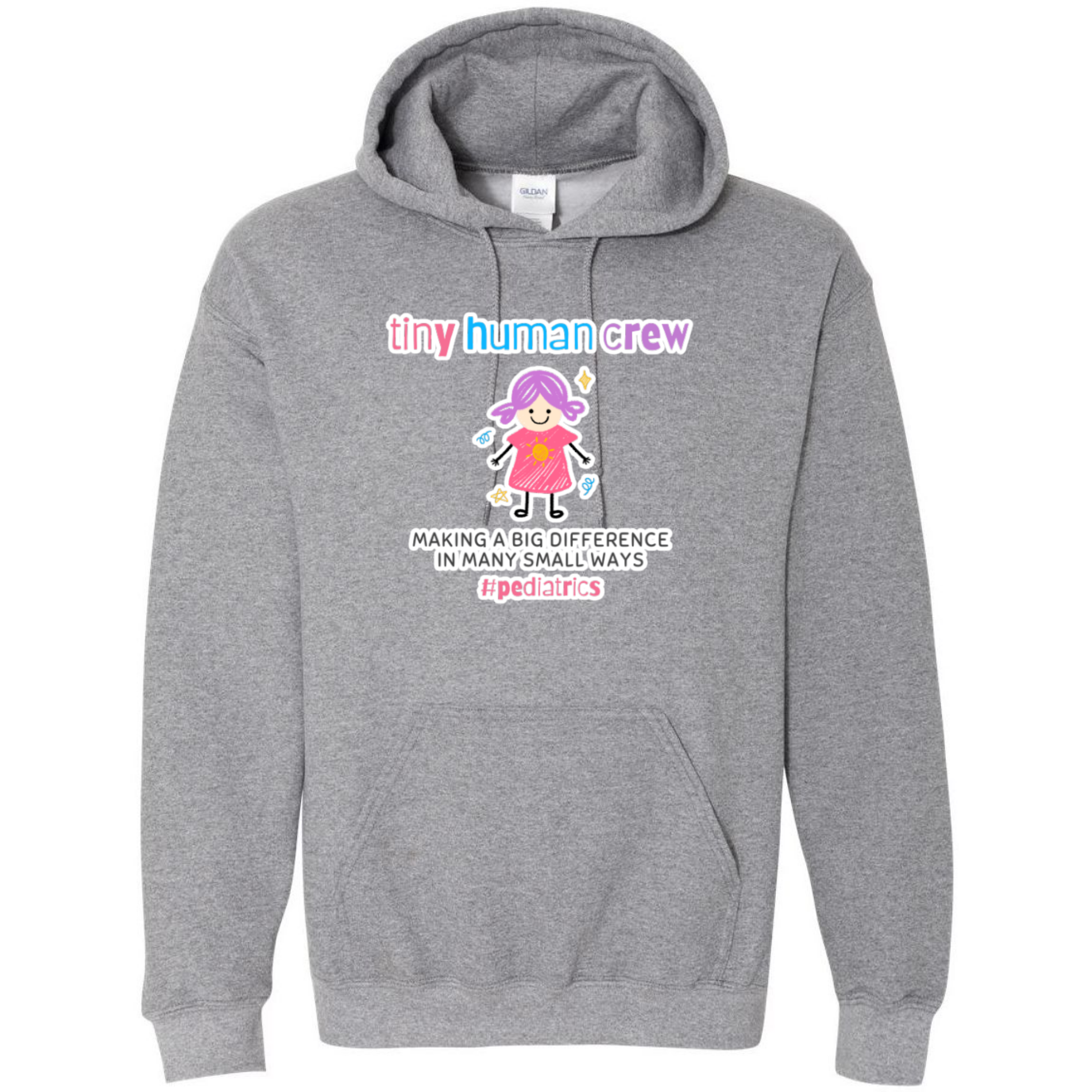 Tiny Human Crew Hooded Sweatshirt