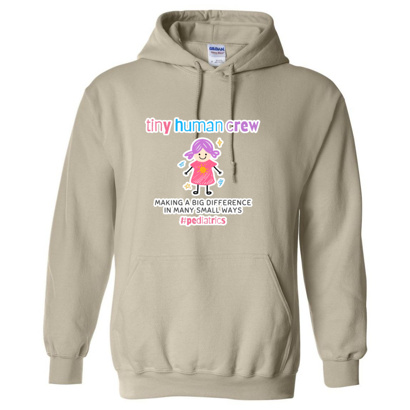 Tiny Human Crew Hooded Sweatshirt