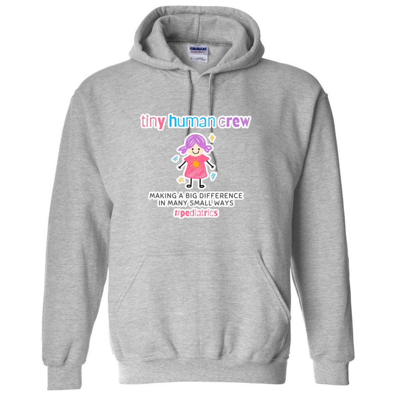 Tiny Human Crew Hooded Sweatshirt