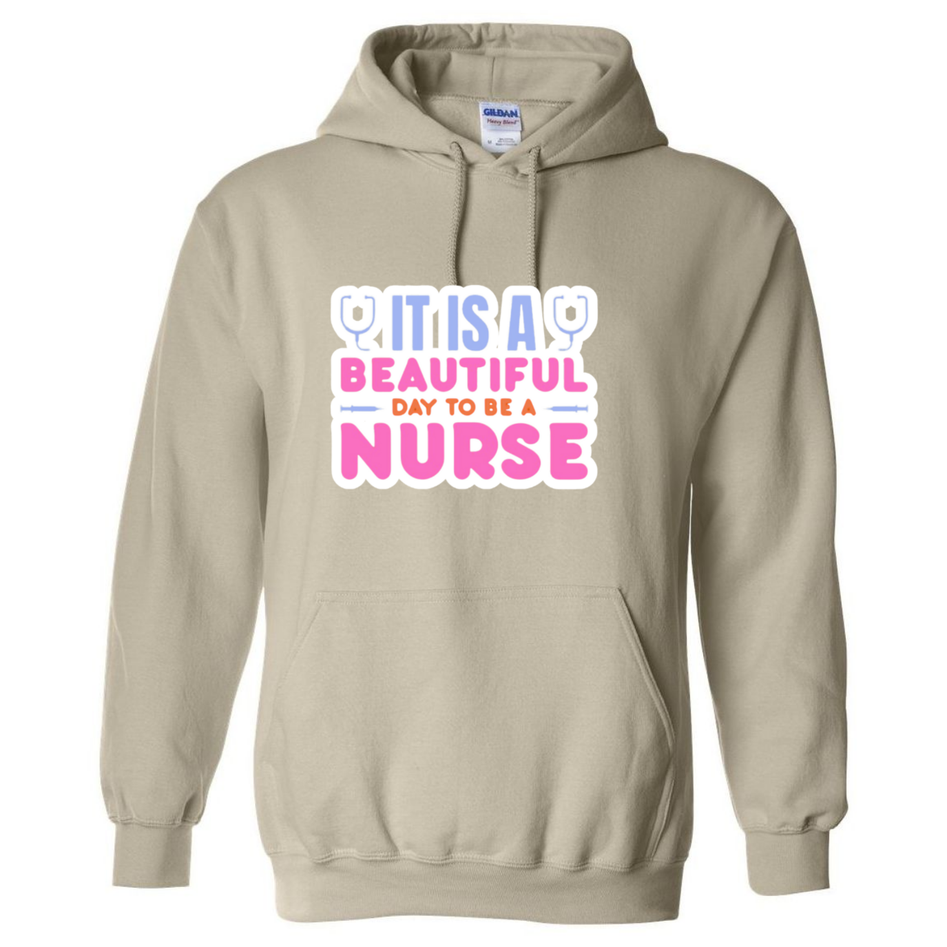 Beautiful Day to be A Nurse Hooded Sweatshirt