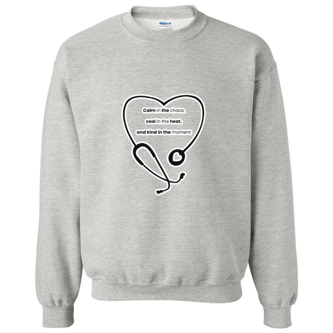 Calm, Cool, Kind Nurse Crewneck Sweatshirt