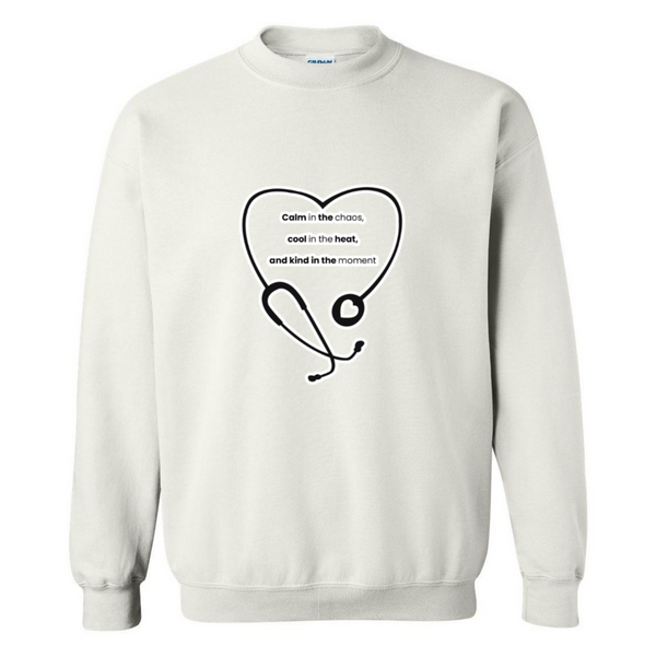Calm, Cool, Kind Nurse Crewneck Sweatshirt