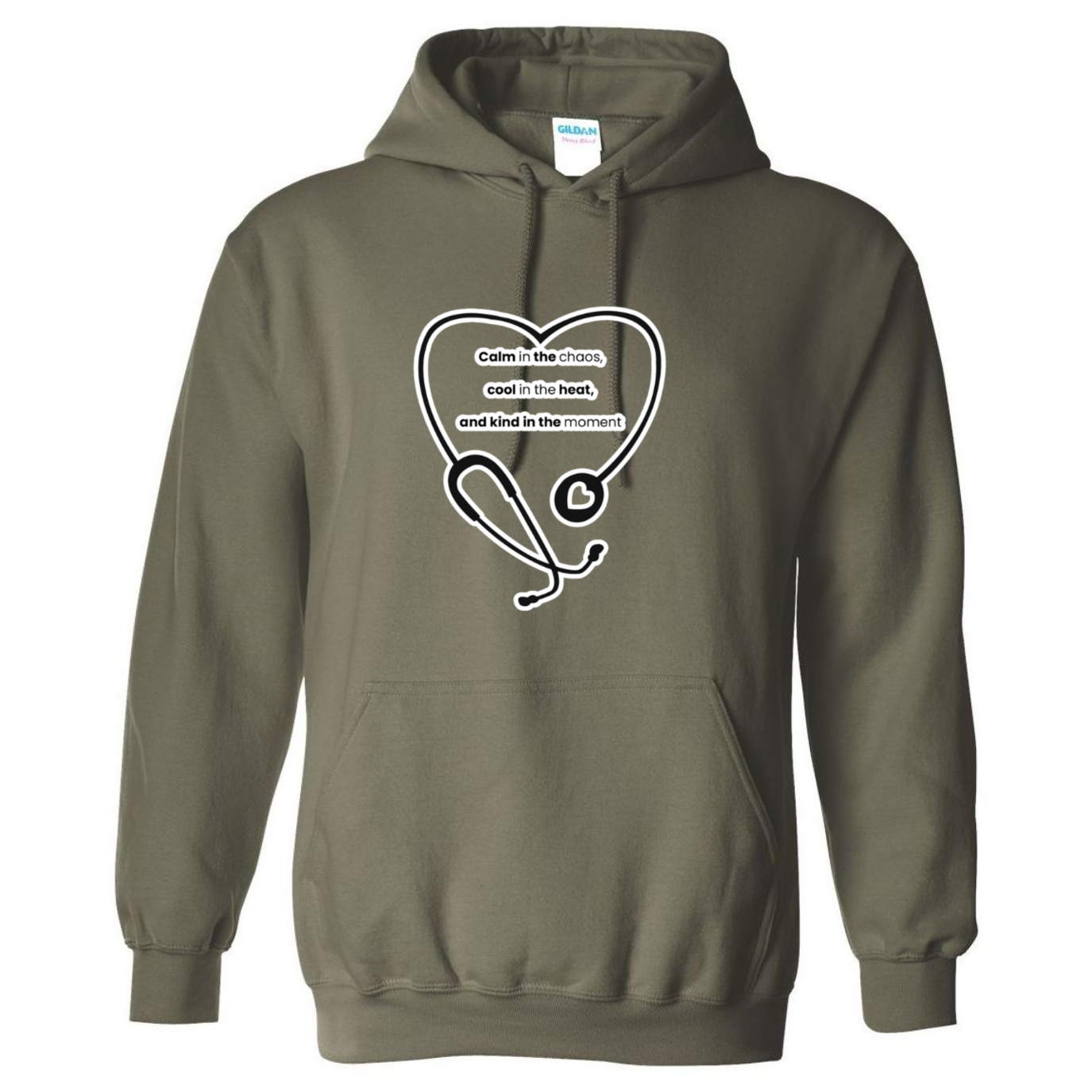 Calm, Cool, Kind Nurse Hooded Sweatshirt