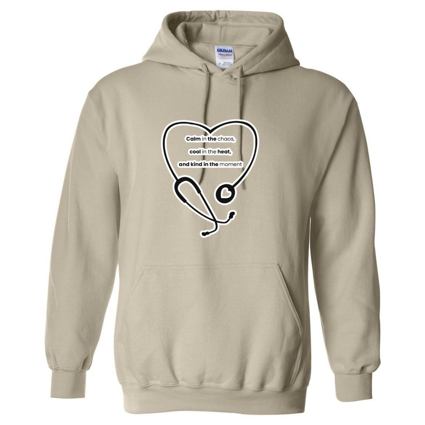 Calm, Cool, Kind Nurse Hooded Sweatshirt