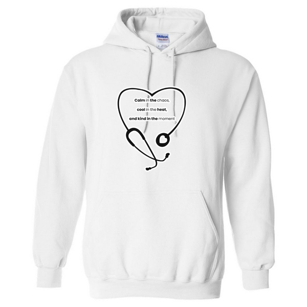 Calm, Cool, Kind Nurse Hooded Sweatshirt
